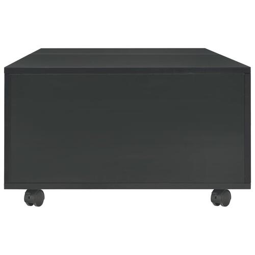 Sofabord 120 x 60 x 35 cm sort højglans