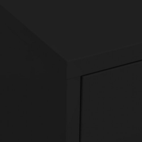 Opbevaringsskab 80x35x101,5 cm stål sort