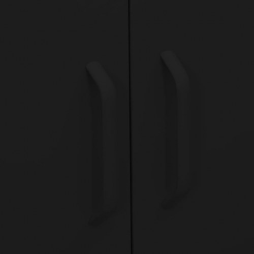 Opbevaringsskab 80x35x101,5 cm stål sort