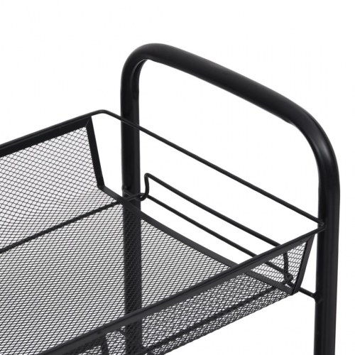 Køkkenvogn med 5 hylder 46 x 26 x 105 cm - sort