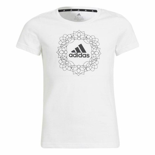 Adidas Graphic kortærmet T-shirt til drenge, hvid (13-14 år)