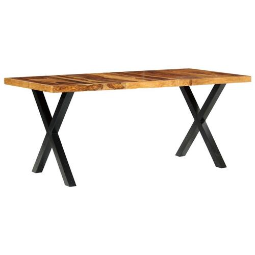 Spisebord 180 x 90 x 76 cm massivt sheeshamtræ