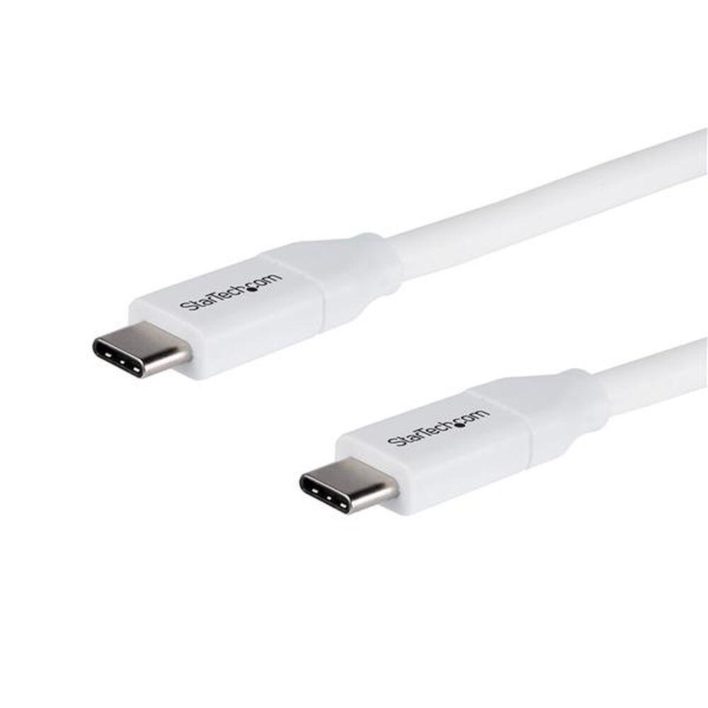 Startech USB-C til USB-C kabel 2 m - Hvid (USB 2.0) billede