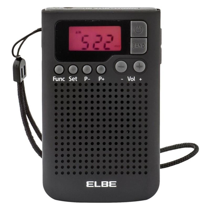 Transistorradio ELBE RF-93 AM/FM - Sort
