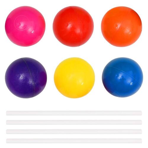 Boldbassin til børn 50 bolde 75x75x32 cm