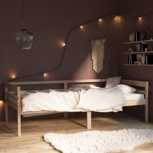 Sengeramme i massivt fyrretræ 90x200 cm - uden madras