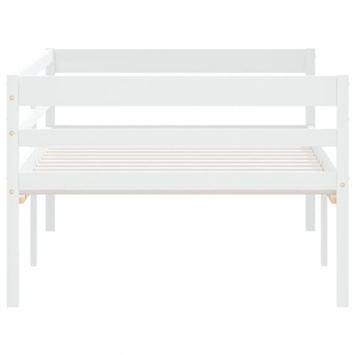 Sengeramme i massivt fyrretræ 90×200 cm - hvid