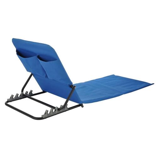 foldbar strandmåttestol PVC blå