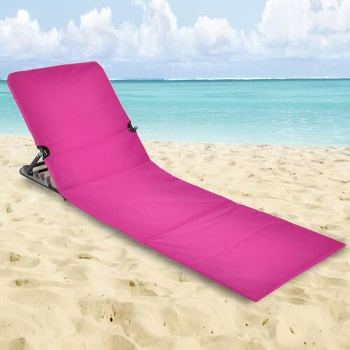 foldbar strandmåttestol PVC pink