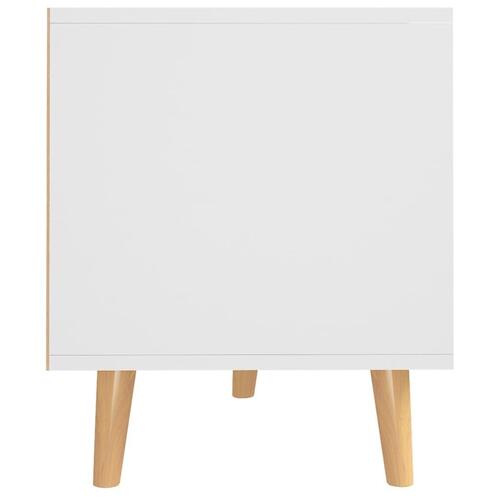 Tv-bord 90x40x48,5 cm konstrueret træ hvid