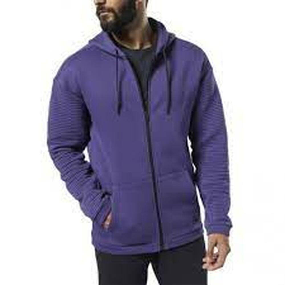 Hættetrøje Med Lynlås Til Mænd Fleece Oth Hood Reebok Dy7805 Lilla