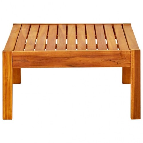 Havebord i massivt akacietræ 85 × 57 × 29 cm - lavt sofabord til have og terrasse
