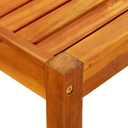 Havebord i massivt akacietræ 85 × 57 × 29 cm - lavt sofabord til have og terrasse