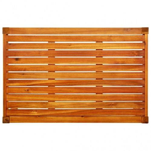 Havebord i massivt akacietræ 85 × 57 × 29 cm - lavt sofabord til have og terrasse