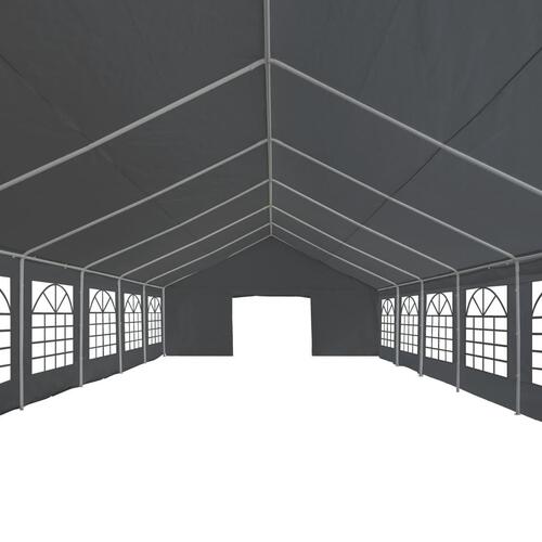 Festtelt PE 6x12 m grå