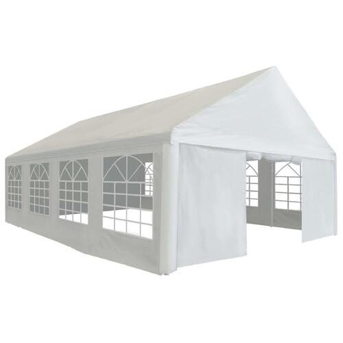 Festtelt 5x8 m PE hvid