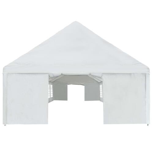 Festtelt 5x8 m PE hvid