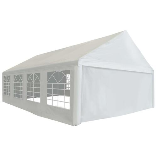 Festtelt 5x8 m PE hvid