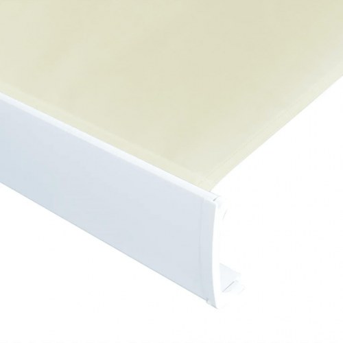 Kassettemarkise m. motor 500x300 cm cremefarvet
