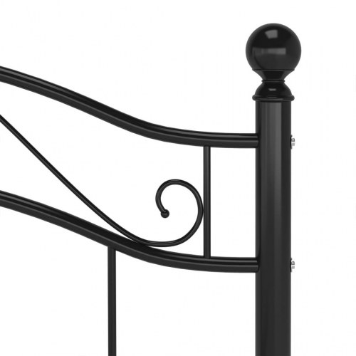 Sengestel i metal 100x200 cm - sort enkeltseng