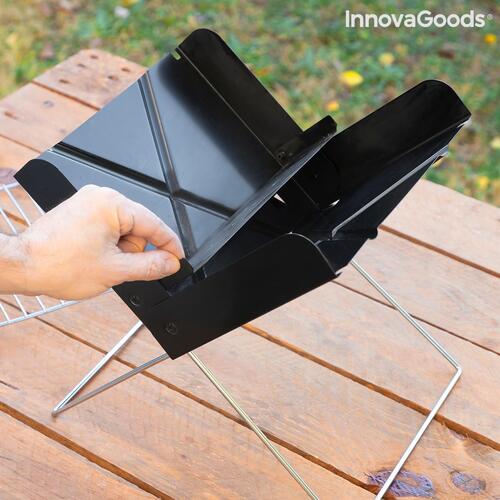 Mini Bærbar Sammenklappelig Charcoal Grill Foldecue InnovaGoods