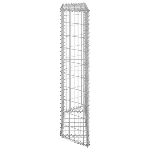 Gabion-højbed 100x20x100 cm trapezformet galvaniseret stål