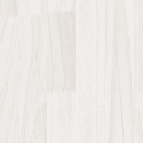 Bogreol med 2 hylder 40x30x70 cm massivt fyrretræ hvid