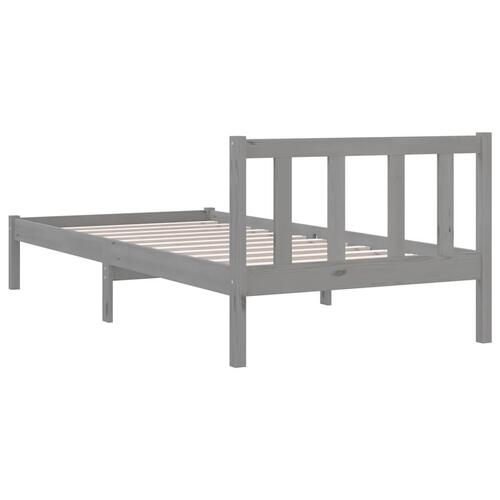 Sengeramme 75x190 cm Small Single massivt fyrretræ grå