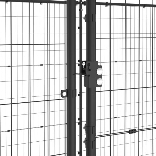 Udendørs hundebur 7,26 m² stål