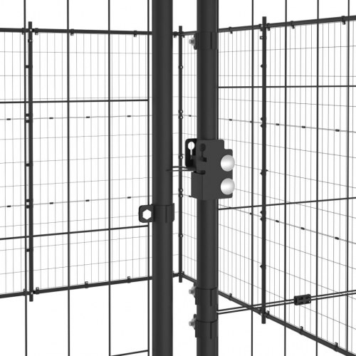 Udendørs hundebur 14,52 m² stål