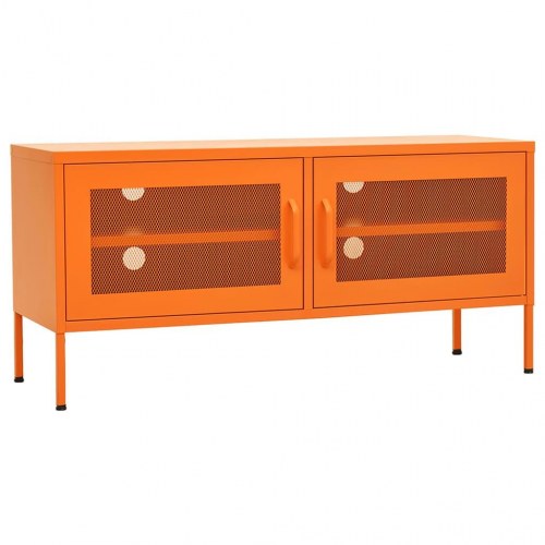 Tv-skab 105x35x50 cm stål Orange