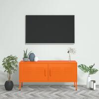 Tv-skab 105x35x50 cm stål Orange