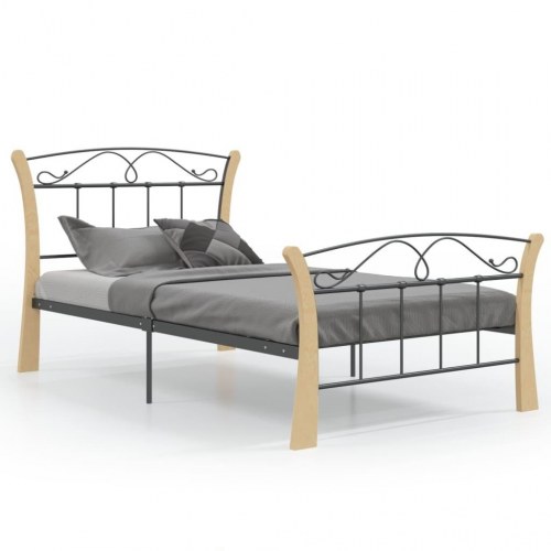 Sengestel 100x200 cm metal sort
