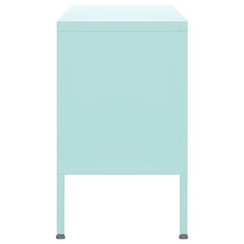 Tv-skab 105x35x50 cm stål Mintgrøn