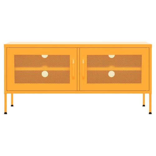 Tv-skab 105x35x50 cm stål Sennepsgul