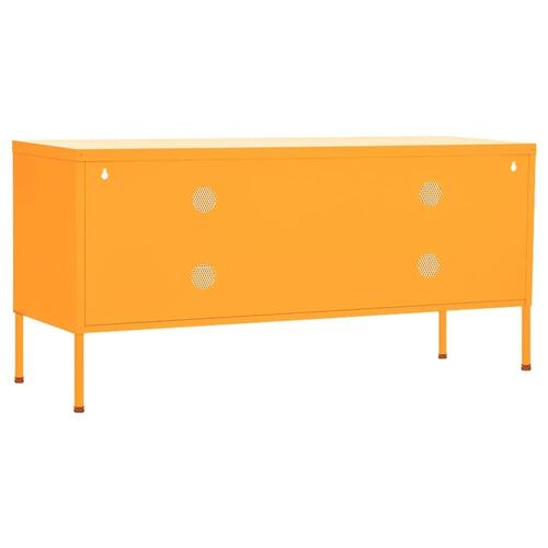 Tv-skab 105x35x50 cm stål Sennepsgul