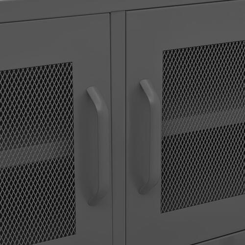 Tv-skab 105x35x50 cm stål Antracitgrå