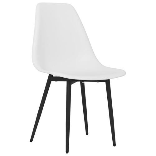 Spisebordsstole 2 stk. PP hvid