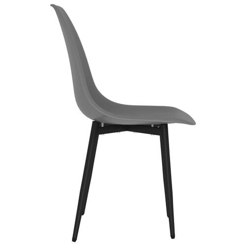Spisebordsstole 4 stk. PP grå