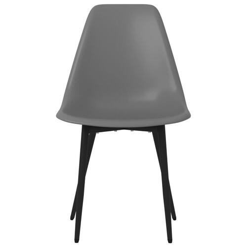 Spisebordsstole 4 stk. PP grå