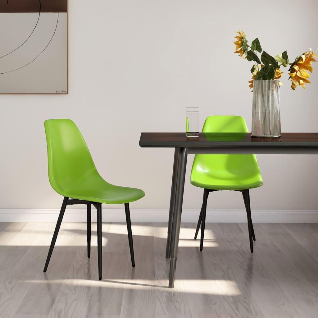 Spisebordsstole 2 stk. PP grøn