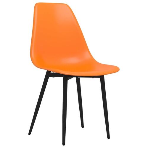 Spisebordsstole 4 stk. PP orange
