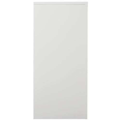 Skab med skydelåger 90x40x90 cm stål lysegrå