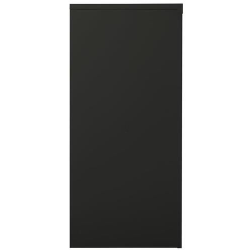 Skab med skydelåger 90x40x90 cm stål antracitgrå