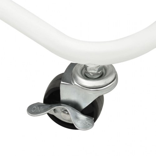 Vogn med 3 hylder 43x34x79 cm stål hvid