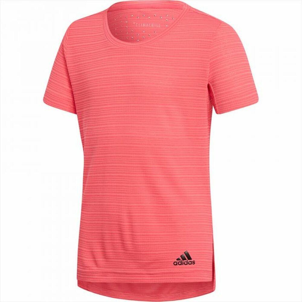 Børne Kortærmet Shirt Adidas Chill Tee Pink Polyester