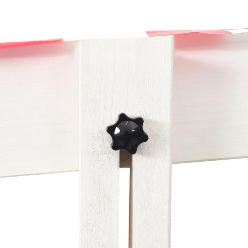 Sandkasse med justérbart tag UV50 grantræ hvid og rød