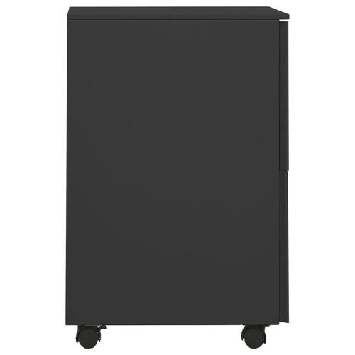 Mobilt arkivskab 39x45x67 cm stål antracitgrå