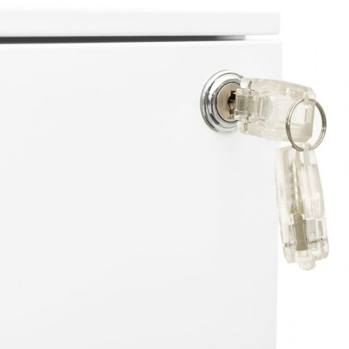 Mobilt arkivskab 39x45x60 cm stål hvid