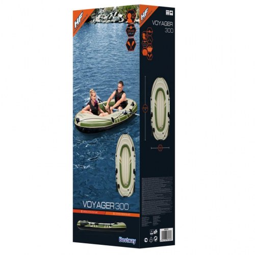 Bestway Hydro Force oppustelig gummibåd Voyager 300 243x102 cm
